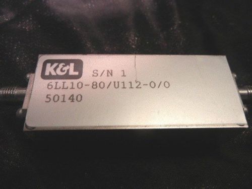 K&amp;L Lumped Low pass filter 6LL10-80/U112-0/0