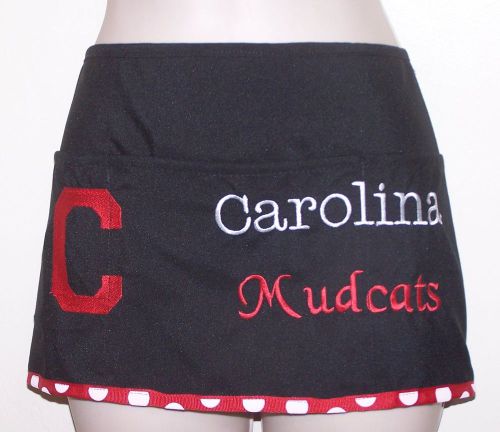 MUDCATS, 3 pockets  waitress half apron, custom