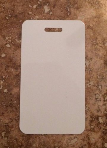 025&#034; 50ea Aluminum Luggage Tag two sided white gloss