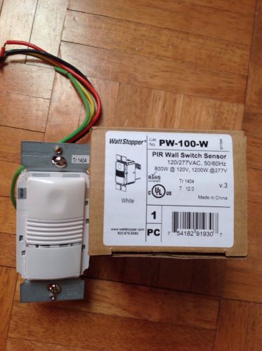 WATT STOPPER- PW-100-W PIR WALL SWITCH SENSOR 120/277 VOLT OCCUPANCY SENSOR