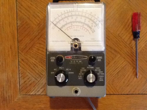 Vintage Heathkit Vacuum Tube Voltmeter VTVM    IM-11 Working, needs calibration