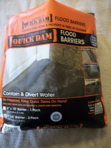 QUICK DAM FLOOD BARRIER 6&#034; X 5&#039; - 2/PACK  -- FREE SHIPPING !!