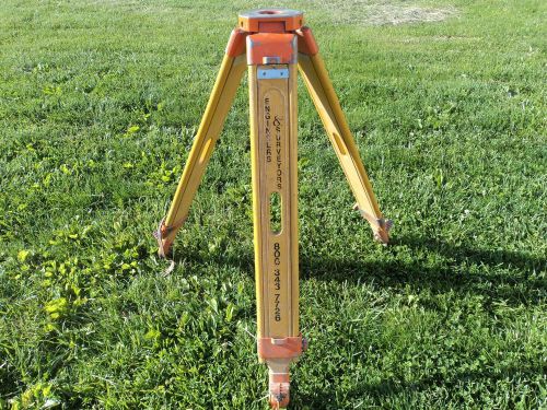 Topcon Surveyors Grade Heavy Duty All Wood Tripod Quick Clamp