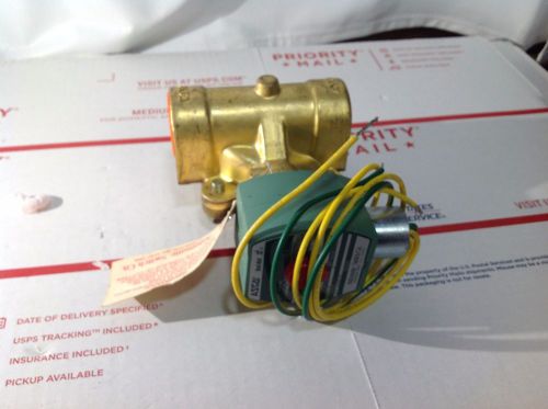 ASCO REDHAT 120/60AC 2-Way Brass Steam Solenoid Valve, 1&#034; NC 8220G25 STEAM