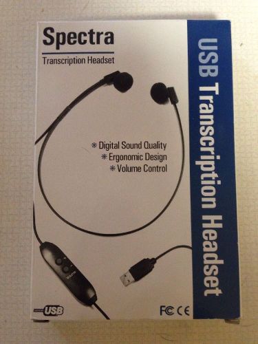 New Spectra Transcription Headset--USB