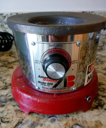 American beauty model 600 solder pot, 2.5 lbs, 850 f for sale