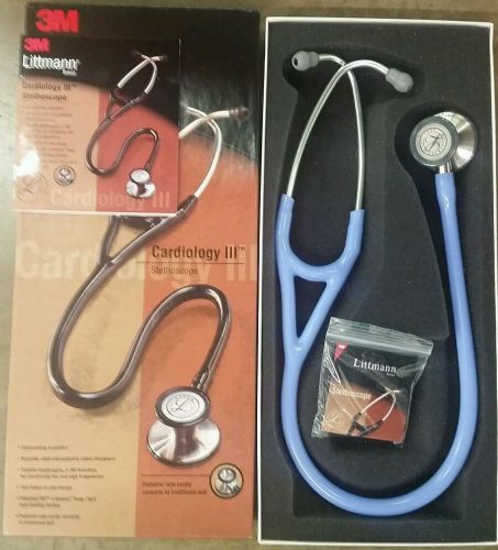 3M Littmann Cardiology III Stethoscope, 27&#034;, Ceil Blue Tube #3146