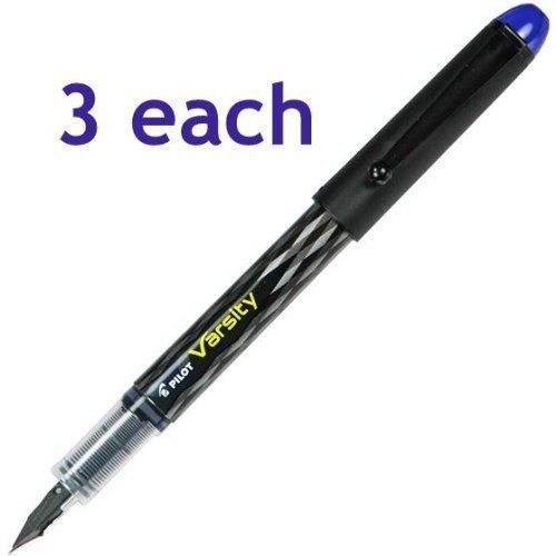 Pilot Varsity Blue Fountain Pen 3-Pack