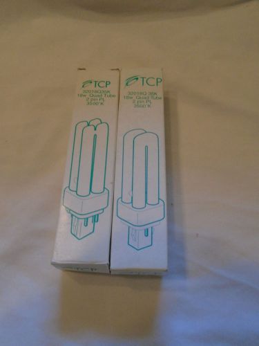 2-NEW TCP 18W QUAD PL LMP  35K 32018Q35K 120V 18W Bulb-2Pin