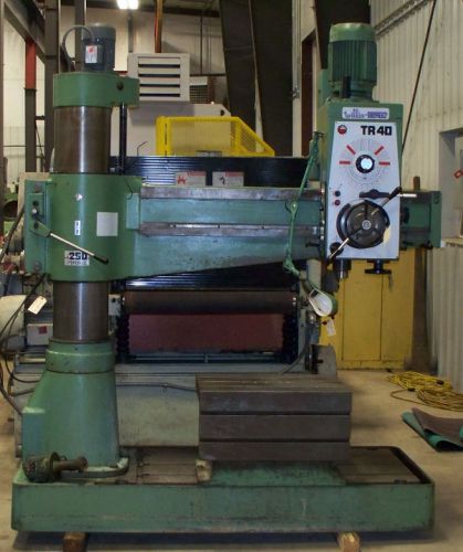 #9681: willis bergo 4&#039; x 10&#034; radial arm drill for sale