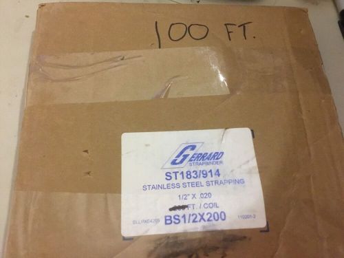 100 ft) Strapbinder Metal Banding ST183/914 1/2&#034; X .020 Coil (lot V190)