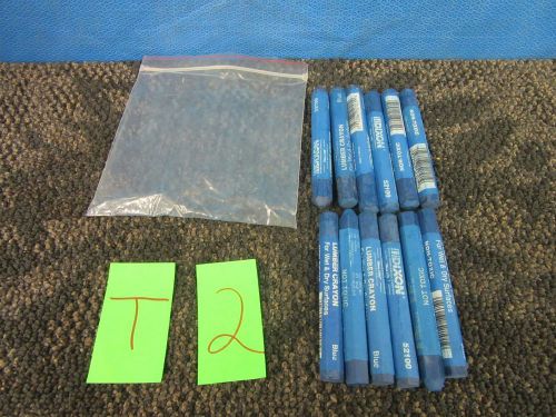 12 DIXON CLAY BLUE LUMBER CRAYON 52100 WOOD MARKER YARD WET DRY NEW