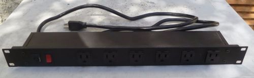 Wiremold J60B0B - 90 Electrical Rcd Socket Outlets 6 Outlet Power Strip Rack Mt