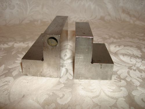 Machinist angle blocks 3 3/4&#034; x 2&#034; x 1 3/4&#034; and 2 1/2&#034; X 2&#034; x 1 3/4&#034;