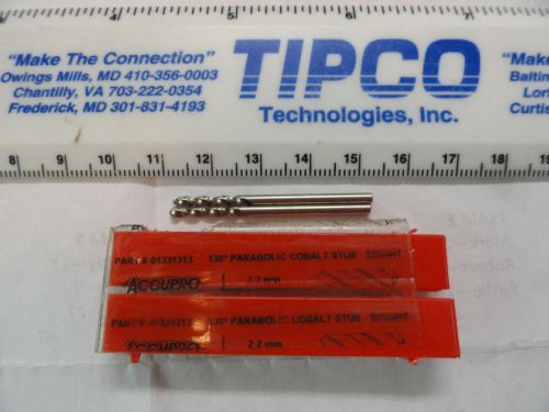 Accupro 2.2MM (0.0866&#034;) Cobalt Screw Machine Length Drill Bits, 01331313