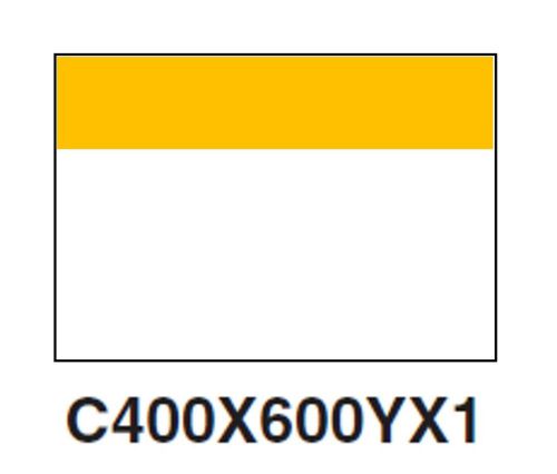 PANDUIT C400X600YX1 BLANK WARNING LABELS 100 on a roll - NEW