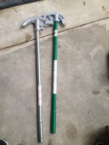 Greenlee 1/2&#034; conduit bender #840 &amp; Gardner 3/4&#034; Cat #941 &amp; handles