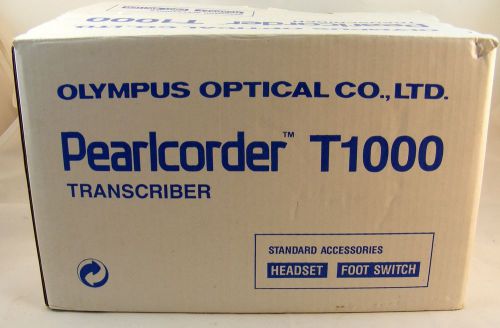 (CIB) OLYMPUS Pearlcorder T1000 Microcassette Dictation Transcriber System