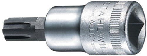 Stahlwille 54CV-M7 Steel Screwdriver Socket, M7 Size, 1/2&#034; Drive, 60mm Length,