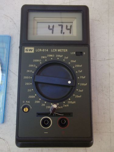 GW INSTEK LCR-814 LCR METER W/MANUAL ON CD FREE SHIPPING