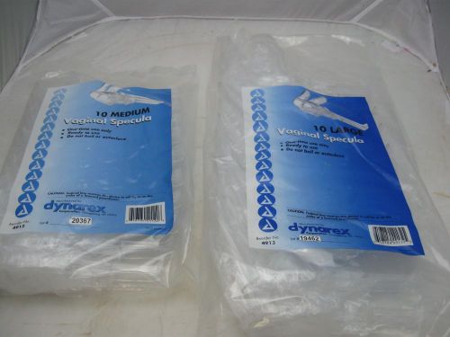 Lot Of 230 Dynarex Brand New Sealed Vagina Specula Medium Large