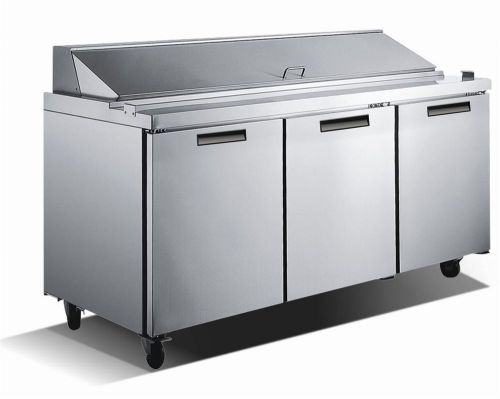 Metalfrio 3 door sandwich refrigerated prep mssu3-70-27 pan,new m-line for sale