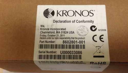 NEW Kronos 4500 FVM RoHS Biometric Reader