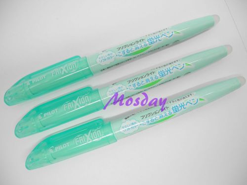 6 Pcs Pilot Frixion SFL-10SL Erasable Highlighter, SOFT GREEN