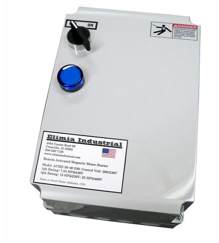 Elimia acms 37-50-230lc 15 hp 208v 230v air compressor motor starter nema 4x for sale