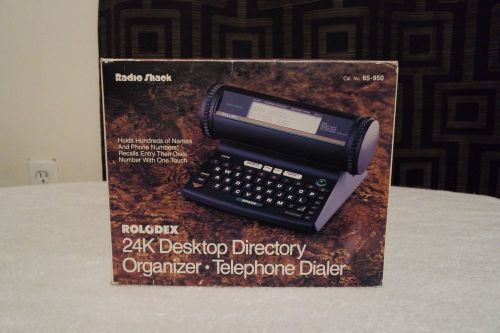 Vintage Rolodex The Electrodex Basic 24K Memory Contacts Organizer