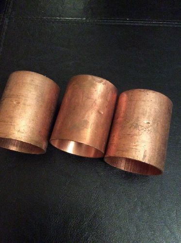 Copper couplings  2&#034; size 3pc for sale