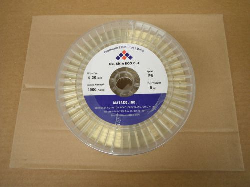 HARD BRASS EDM WIRE (1) ONE 13.2# SPOOL P-5 .012&#034; 30mm MITSUBISHI SODICK FANUC