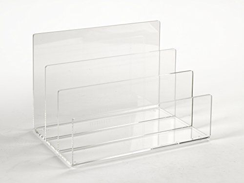 Unum Acrylic Desktop File Organizer, 9 x7 x 6.5-Inch