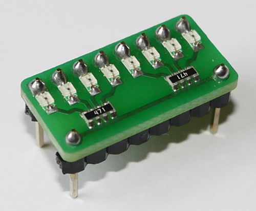 8 LED module Contact Rapid Prototyping breadboard ARDUINO tests -&gt; POLAND