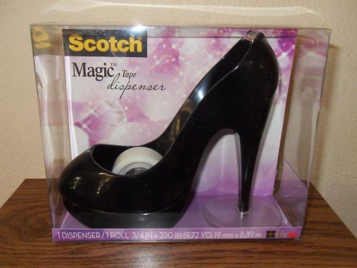 Scotch  Black Stilletto Tape  Dispenser Free  Fast Ship!!!