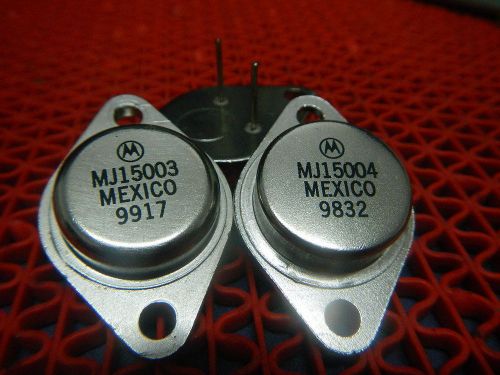 50pair MJ15003 &amp; MJ15004 Audio Power Transistor MOT TO-3