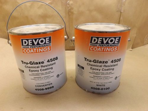 White Epoxy Paint with converter , Devoe Tru- Glaze 4508