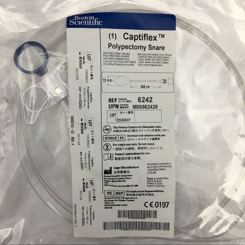 (1) Boston Scientific 6242 Captiflex Polypectomy Snare 13mm x 240cm