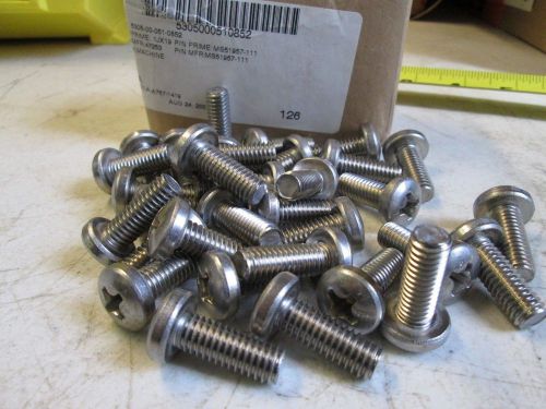 MACHINE SCREWS STAINLESS QTY 80 1 IN LG 16 PER IN C2614