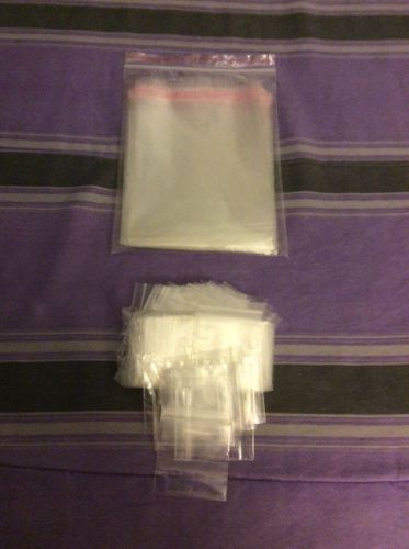 1Pack of 100 5x7 Resealable Bags &amp; 1 Pack of 100 2x2 Ziplock Bags