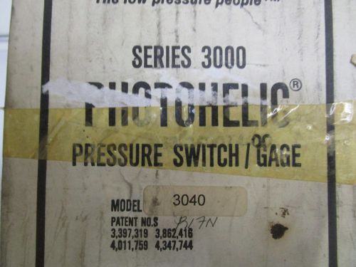 DWYER PRESSURE SWITCH/GAGE 3040C *NEW IN BOX*