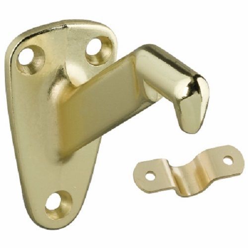 National, 2 Pack, N830-116, Bright Brass, Handrail Bracket