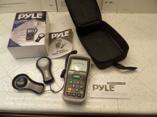 Pyle plmt68 lux light meter 400,000 lux range with case in original box for sale