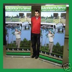 Retractable Exhibit Banner Stand Pop Up Display 40*82&#034;