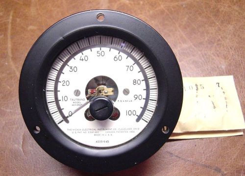 Hickok DC Round Panel Meter Ammeter N.O.S.