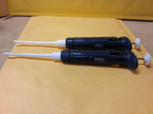 2X Gilson Pipetman adjustable P-100