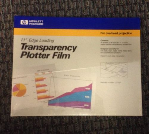 HP 8.5&#034; x 11&#034; Edge Loading Transparency Plotter Film