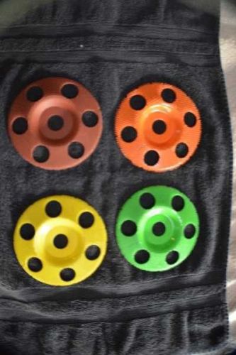 4-MOST USEFUL SET SANDING WHEEL DISC&#039;S 7/8 shaft hole 5 inch Diameter