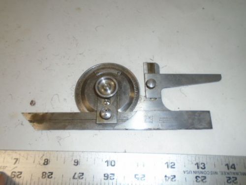 MACHINIST TOOL LATHE MILL Machinist Brown &amp; Sharpe Bevel Protractor Gage Gauge