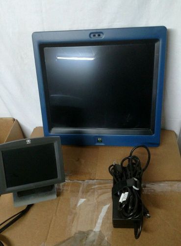 NEW NCR 7409-1725-8801 17&#034; TOUCH SCREEN KIOSK W/ 7&#034; screen &amp; power supplies